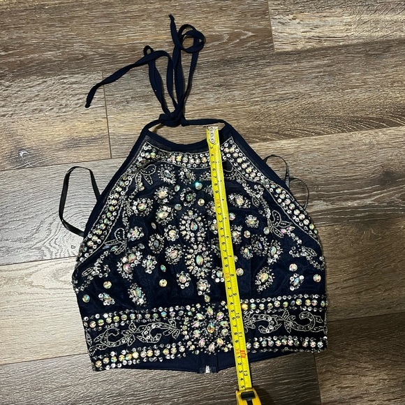 B Darlin  2 Piece Embellished Dress Prom Homecoming Formal 3/4 - Picture 14 of 16